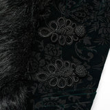 Vortex Victorian Velvet Faux Fur Jacket