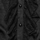 Akeldama Gothic Lace Ruffle Blouse