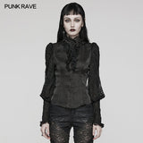 Akeldama Gothic Lace Ruffle Blouse