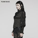Akeldama Gothic Lace Ruffle Blouse