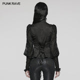 Akeldama Gothic Lace Ruffle Blouse