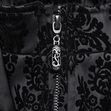 Atrophy Gothic Velvet Feather Coat