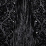 Atrophy Gothic Velvet Feather Coat