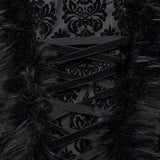 Atrophy Gothic Velvet Feather Coat