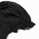 Malache Victorian Gothic Lace Ruffle Blouse
