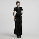 Malache Victorian Gothic Lace Ruffle Blouse