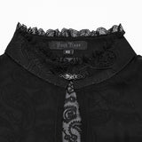 Malache Victorian Gothic Lace Ruffle Blouse