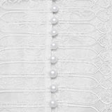 Avesta Women's Victorian Gothic Chiffon Ruffle Blouse in White