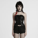 Medusa Gothic Faux Leather Lace-UP Corset