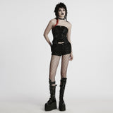 Medusa Gothic Faux Leather Lace-UP Corset