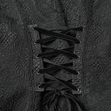 Gothic Faux Fur Collar Buckle Detail Waistcoat Vest