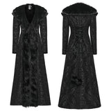 Evermore Gothic Faux Fur Long Coat