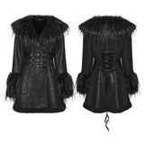 Ammit Gothic Faux Fur Fur Coat