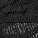 Cipher Punk Lace Distressed Shawl Top