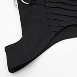 Ephemera Punk Hooded Buckle Top