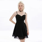 Waning Slip Dress - Black - PunkRave