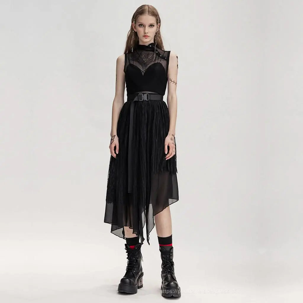 Weaving Maiden Mesh Tank Top - PunkRave