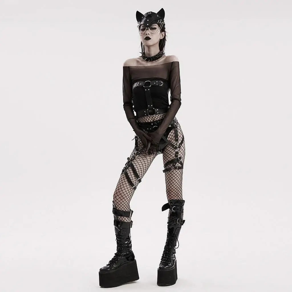 Witching Hour - Punk Harness with Garters - PunkRave