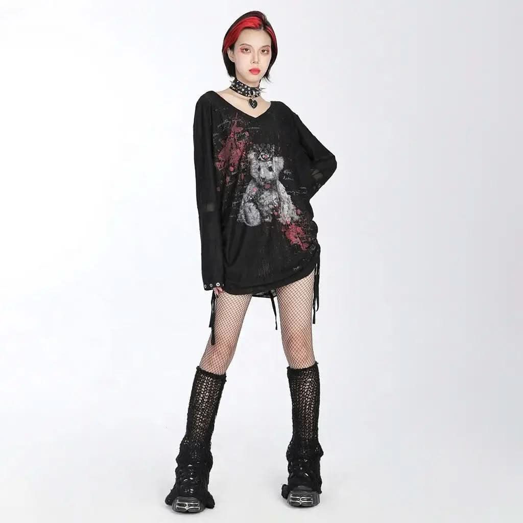 Zelda Distressed Leg Warmers - Black My Store
