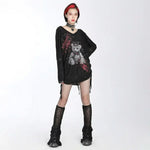 Zelda Distressed Leg Warmers - Black My Store