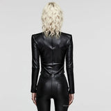 Zine Faux Leather Top PunkRave