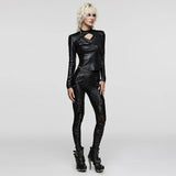 Zine Faux Leather Top PunkRave