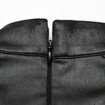 Zine Faux Leather Top PunkRave