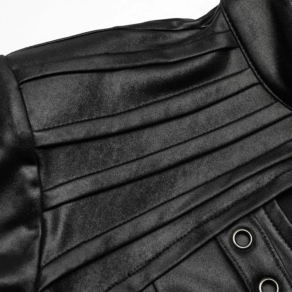 Zine Faux Leather Top PunkRave