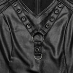 Zine Faux Leather Top PunkRave