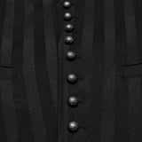 Gomez Gothic Striped Black Waistcoat Men's