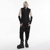 Henbane Men's Gothic Gloves with Studded Details in Black