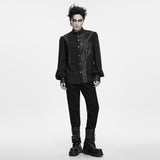 Montresor Men's Punk Asymmetrical Shirt in Black