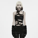 Wraith Shredded Mesh Chain Top