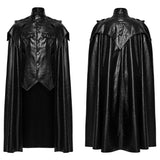Walpurgis Gothic Faux Leather Cloak Coat Men's