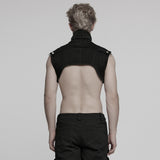 Evander Gothic High Neck Zipped Collar Top Men's