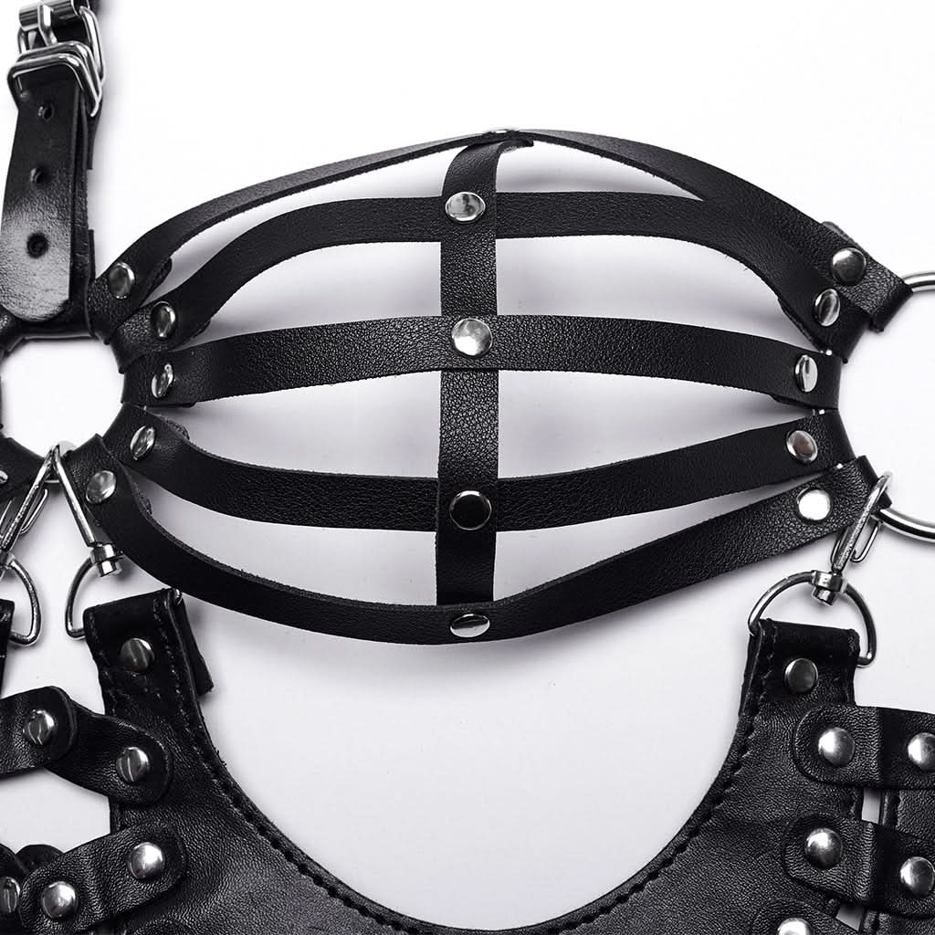 Vampires and Vixens PU Corset with a Choker - PunkRave