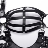 Vampires and Vixens PU Corset with a Choker - PunkRave
