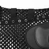 Akerbeltz Cyberpunk Fishnet Armor Plate Top Men's