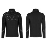 Zadkiel Men's Gothic Longsleeve T-shirt in Black