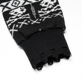 Argentea Gothic Knit Skull Sweater
