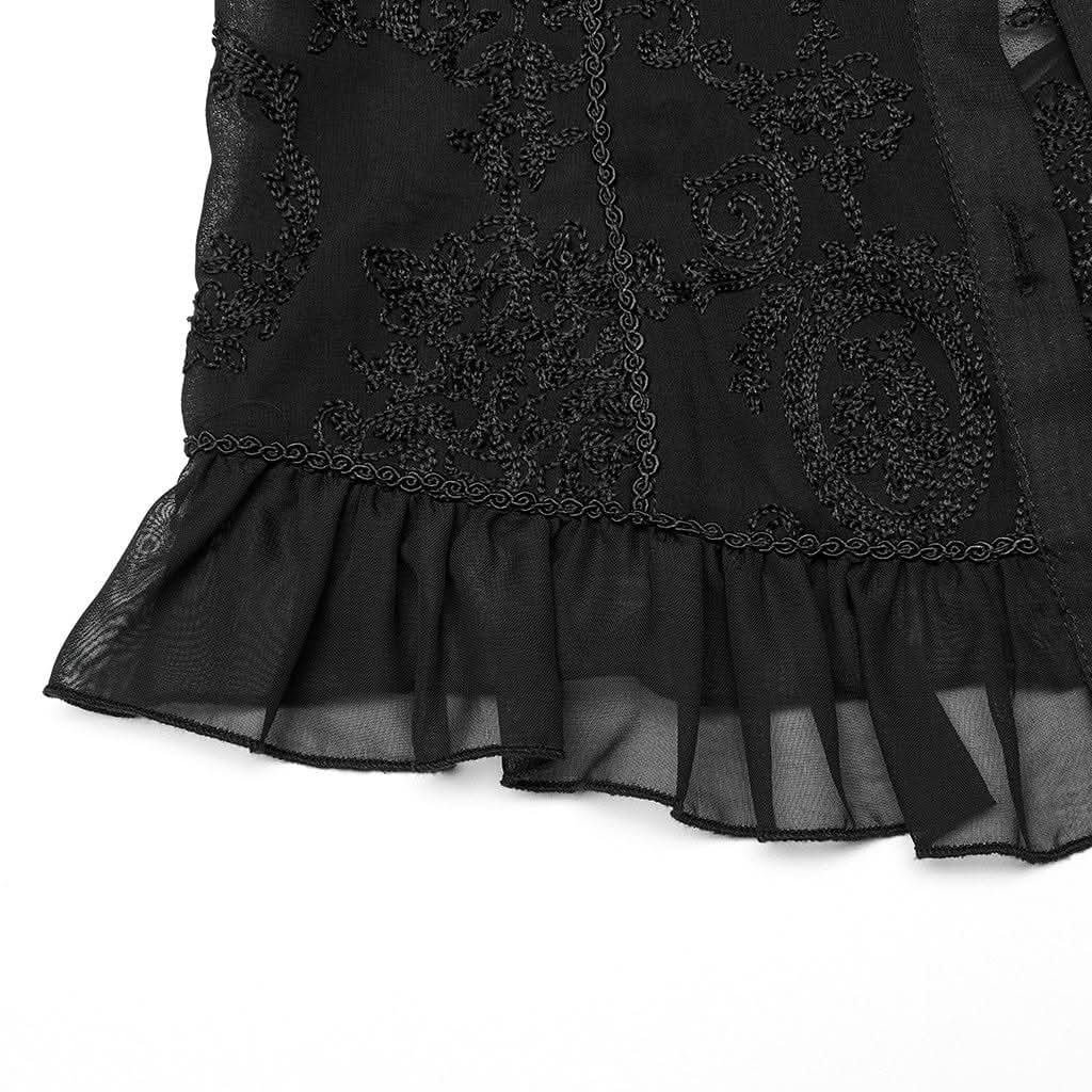 Sapphire Synth Mesh Blouse - PunkRave