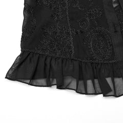 Sapphire Synth Mesh Blouse - PunkRave
