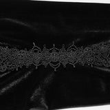 Stygian Gothic Lace and Velvet Flared Trousers