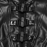 Christabel Women's Gothic Cyber Punk Dress in Black