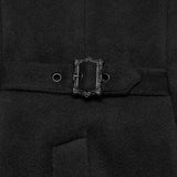 Brume Men's Gothic Embossed Appliqué Zipped Vest in Black