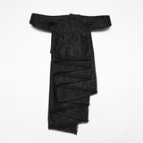 Heathcliff Men's Gothic Jacquard Ruffle Shirt in Black