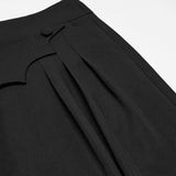 Madder Men's Gothic Ink Ruins Batwing Pleated Trousers in Black