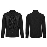 Scopolia Gothic Jacquard Lace-Up Shirt Men's