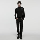 Penumbra Gothic Knit Brocade High Neck Top Men's
