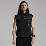 Bitterroot Gothic Buckle Cybergoth Waistcoat Men's